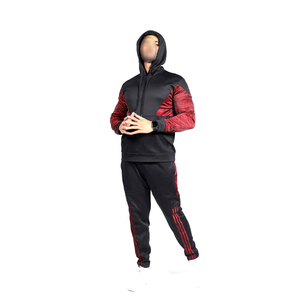 <b>Hot</b> Selling Black And <b>Red</b> Color In Reasonable Price Training Jogging Wear Comfortable Best Soft Fabric Men Tracksuits - Product Image 3