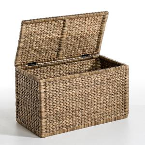 Durable Large Water Hyacinth <b>Storage</b> <b>Chest</b> with Lid Big Size Handwoven Trunk for House Organization - Product Image 1