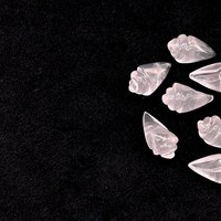 Perles en quartz rose naturel sculptées en forme de coquille d'escargot, 18x10mm, perles en pierres précieuses sculptées à la main, vente en gros