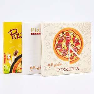 Corrugated White Pizza <b>Boxes</b> 13 Inch Machine Print Paper Machine Making <b>Black</b> Pizza Box - Product Image 3