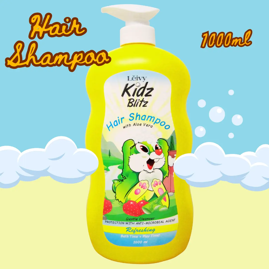 Leivy Kidz Blitz Cabelo Shampoo 1000ml bebê crianças lavagem do corpo