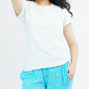 เสื้อยืดคอกลมผ้าไหม/ผ้าฝ้ายพิมพ์ลายตามสั่งสำหรับผู้หญิง แขนสั้น น้ำหนัก 280 กรัม แห้งเร็ว เป็นมิตรกับสิ่งแวดล้อม คุณภาพสูง สไตล์ลำลองสำหรับฤดูร้อน - Product Image 5