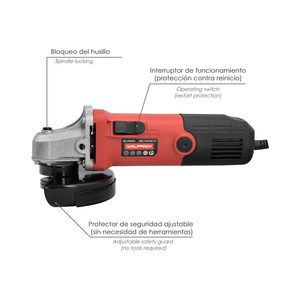 Amoladora 500 Watt. O/ 115 mm. 12.000 R.P.M. - Product Image 3