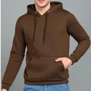 Sudadera con capucha marrón chocolate estilo navideño forro polar de algodón con colores personalizados y bordado al mejor precio gran oferta Sudadera con capucha Unisex - Product Image 1