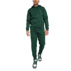 Ensemble de survêtement personnalisé par le fabricant, sweat-shirt et pantalon en coton premium, survêtements unisexes, logo imprimé à l'écran - Product Image 1