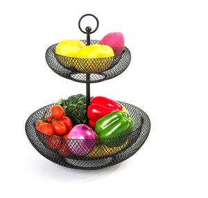 Panier à fruits en métal de qualité supérieure, couleur noire personnalisée, bon marché, ustensiles de cuisine traditionnels, panier à fruits décoratif en métal - Product Image 1