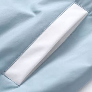 Chaqueta de Béisbol Varsity Unisex Personalizada de Lana para Primavera, Cuello Alto, Ecológica, Resistente al Viento, de Secado Rápido, Diseño de Parches, Logotipo Frontal - Product Image 4