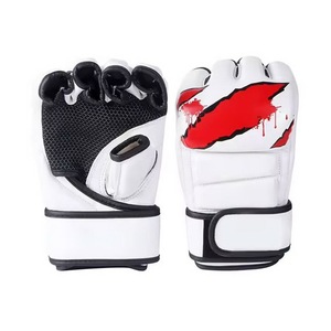 MMA Fighting Training Thai Demi Doigt Vente à Chaud Bonne Qualité Arts Martiaux Professionnels Personnalisés Adultes Sparring - Product Image 1
