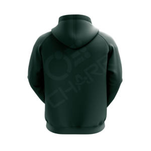 Sudadera con Capucha de Manga Larga Gris de Felpa 100% Algodón OEM para Hombre, Sudadera de Invierno Lisa Extra Grande con Logotipo Personalizado Bordado de Fábrica - Product Image 2
