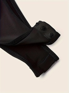 บอดี้สูทแบบชิ้นเดียวสำหรับผู้หญิงชุดว่ายน้ำคอกลมแขนยาวแบบลำลองใหม่สำหรับฤดูร้อน2025 - Product Image 3