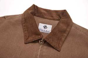 Veste bomber en laine et polyester en gros, respirante, écologique, coupe-vent, séchage rapide, veste de travail pour hommes, nouvelle collection hiver 2023 - Product Image 6