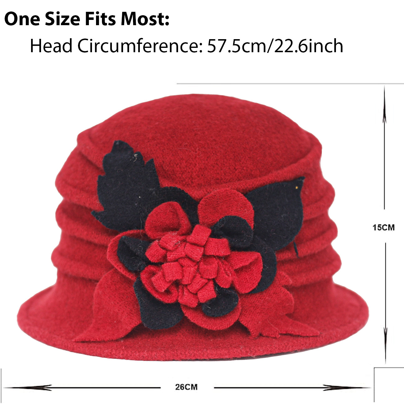 Warm Women Hats - Stylish 100% Wool Felt Winter Berets