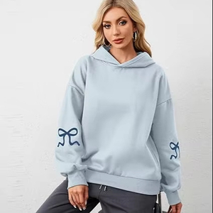 Sudadera con capucha de gran tamaño Streetwear para hombres y mujeres Sudadera con capucha de peso pesado con diseño de lazo de hombro caído Tela de calidad premium - Product Image 1