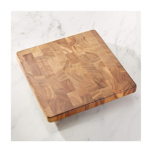 <b>Square</b> Shape Acacia Wood Chopping Blocks Handmade Low MOQ Custom Manufacturer Factory Direct Sale - Product Image 1