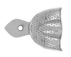 1 Bandeja de Impresión Dental Manual Perforada de Acero Inoxidable Extra Grande, Juego de Instrumentos Quirúrgicos con Certificación CE - Product Image 5