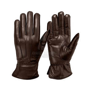 Gants de conduite en cuir pour homme, best-sellers, faible MOQ – Durables, antidérapants, avec sangle de poignet réglable, légers et sécuritaires - Product Image 2
