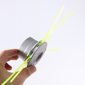 Tête de coupe universelle en aluminium à 4 fils pour débroussailleuse, avec ligne de coupe en nylon filetée, tête de rechange pour débroussailleuse, pièces de tondeuse à gazon argentées - Product Image 5