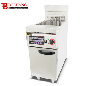 Offre Spéciale BDF-26A friteuse électrique commerciale en acier inoxydable 9Kw + 9kw puissance double tension (220V/110V) minuterie intégrée vapeur - Product Image 2