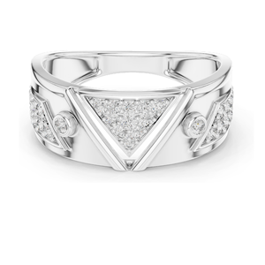 Bague en diamant pour femme, clarté VVS-VS EF, or 18 carats, 14 carats, 10 carats et argent 925, options or rose, or jaune, or blanc et moissanite - Product Image 3