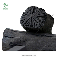 Charbon de bois naturel de mangrove coupé en bûches Viet Argo pour grillades, chauffage, briquettes de chicha noires, longue durée, haute chaleur, 25 cm