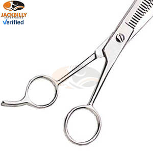 Ciseaux de barbier premium Duo 7 Regular 6.5, double tranchant, ciseaux à effiler, acier inoxydable, levier de contrôle de précision, pour gaucher - Product Image 3