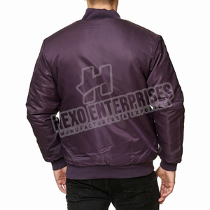 Nouvelle veste de baseball unisexe en polyester de soie de haute qualité Veste universitaire en satin Letterman personnalisée vente en gros - Product Image 4