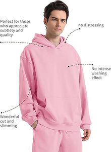 Sudaderas Casuales de Invierno para Hombre, Color Sólido, 100% Algodón, Felpa, Corte Regular, Secado Rápido y Transpirable, Alta Calidad, Teñido Liso, Forradas - Product Image 6