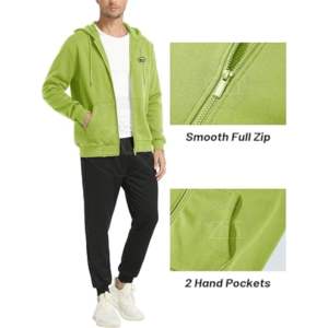 Sudadera con Capucha Vintage para Hombre, Gruesa, 100% Algodón, Forro Polar, Lavado Ácido, Decolorada por el Sol, Ligera, de Invierno, Talla Grande, Secado Rápido - Product Image 3