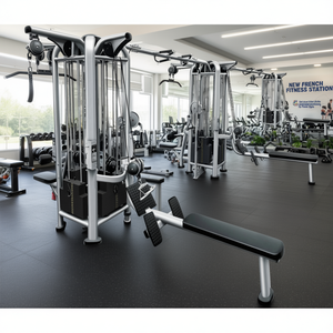 Nouveau équipement de fitness français Silver 12 Stack Multi Jungle Gym - 8 stations d'entraînement de résistance complète du corps pour les salles de sport à domicile - Product Image 2