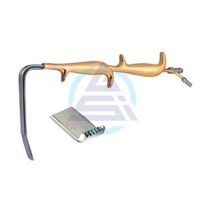 Retractor de fibra óptica Tebbetts de doble mango con extremo liso, instrumentos de aumento de senos para cirugía plástica de 18,5 cm - Product Image 1