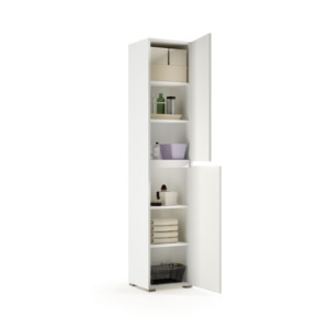 Terraneo - Muebles de Salón Modernos Minimalistas con Tiradores Empotrados, 2 Puertas, 5 Estantes Ajustables, Solución de Almacenamiento Multiusos - Product Image 4