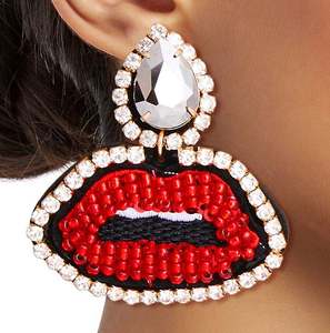 Pendientes de Flores con Cuentas Doradas, Pendientes Personalizados con Múltiples Cuentas, Joyería Festiva para Mujer al Mejor Precio - Product Image 2