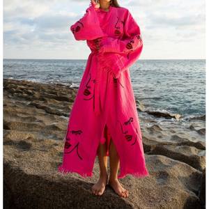 Women Full Length <b>Kimono</b> Versatile <b>Long</b> Outer Layer Offering Smooth Flow And Timeless Appeal For Modern Daily Fashion Wear - Product Image 4