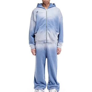 Sudadera con capucha y pantalones de chándal unisex, conjunto de chándal de gran tamaño 100% de algodón polar, fabricante de chándales personalizados para unisex - Product Image 4