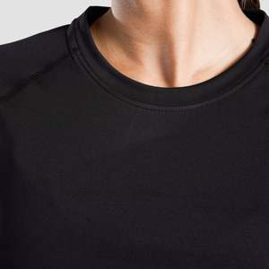 Tissu tricoté compressif noir Ultra Fit avec décoration de logo personnalisé - Product Image 6