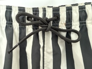 Shorts de plage pour hommes, style vintage, sergé, 100% nylon, taille élastique, fermeture à cordon, anti-froissement, séchage rapide, respirant - Product Image 5