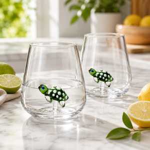 Vasos de Vidrio Transparente de Borosilicato Hechos a Mano de 300 ml, Vasos Reutilizables para Whisky, Agua y Jugos, Libres de Plomo, al por Mayor - Product Image 5