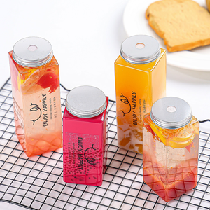 Premium Multiple Size Square PET Plastic Bottle for <b>Food</b> and Beverage TINH DIEU VIETNAM Milk Tea Juice Bottle Premium - Product Image 4