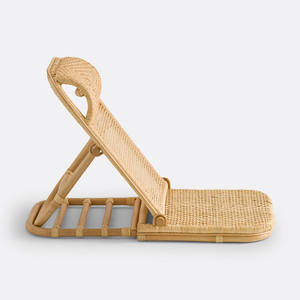 Chaises de plage en rotin artisanales à vendre, sièges d'extérieur de qualité supérieure, chaise basse naturelle. - Product Image 3