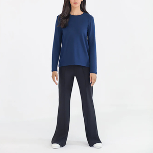 Vente en gros 2024 Service OEM personnalisé Dernière conception de t-shirt à manches longues pour femmes vêtements d'été taille adulte à manches longues pour femmes t-shirt - Product Image 3