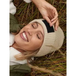 Fashionable Sustainable Patch <b>Beanie</b> Promotional <b>Hats</b> & Caps - Product Image 2