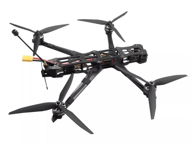 Long Range Cargo Drone 15" FPV Racing UAV 8kg Payload Analog Video Transmission System