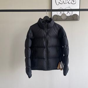 Veste d'hiver épaisse de haute qualité personnalisée, rembourrage en duvet, couleur unie, veste matelassée à capuche pour homme, pour l'extérieur - Product Image 1