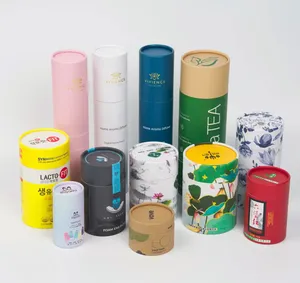 Tube d'emballage en papier personnalisable pour diffuseur de café thé