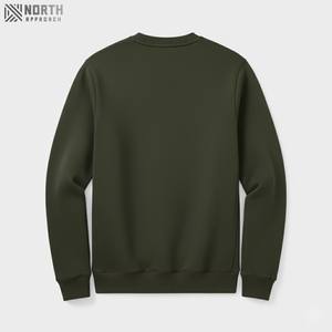 Sudadera de Manga Larga con Cuello Redondo para Hombre, 100% Algodón, Antiarrugas, Ligera, Cálida, Personalizable al por Mayor, de Alta Calidad - Product Image 3