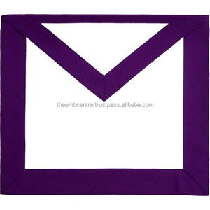 Delantal Masónico de Alta Calidad con Bordado Fino para Maestro Masón Real y Selecto, Suministro de Delantales para Logia - Product Image 6