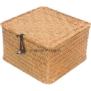 Cesta de mimbre de la mejor calidad de diseñador de arte creativo moderno para organización de almacenamiento de alimentos y bebidas Suministro de accesorios de utensilios de cocina - Product Image 1