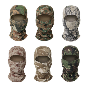 Masque de ski de sport de plein air tactique avec logo personnalisé OEM tendance personnalisé imprimé barbe enfants Camouflage cagoule de ski tricotée - Product Image 5