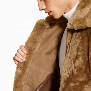 2025 Trending <b>Suede</b> Faux Shearling aviator <b>Jacket</b> Sheep Fleece B3 Shearling <b>Bomber</b> <b>Jacket</b> <b>Mens</b> Sherpa <b>Jacket</b> - Product Image 3