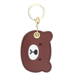 Porte-clés en cuir Pu avec porte-cartes magnétique, cadeau promotionnel - Product Image 6
